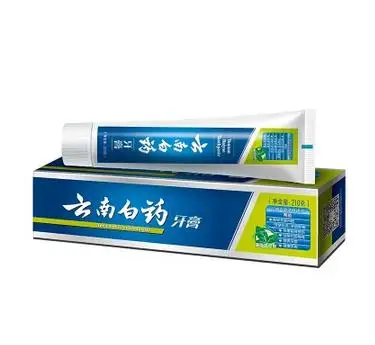 Юньнань Baiyaotoothpaste 210 г X(2 шт.) перечной мяты освежающий Тип для снятия гингиального кровотечения, оральной проблемы, свежего дыхания