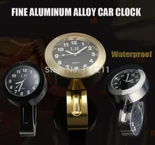 7/8″ to 1-1/4″ Motorcycle Bicycle Handlebar Mount Clock CNC Aluminum For Yamaha Suzuki Kawasaki Honda Harley Gold/Black/Chrome