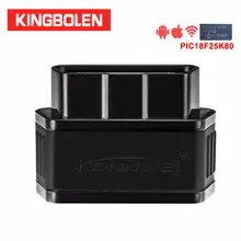 Konnwei KW903 elm327 V1.5 wifi Pic18f25k80 чип детектор неисправностей автомобиля OBDII сканер Супер ELM 327 OBD инструмент для Android/IOS