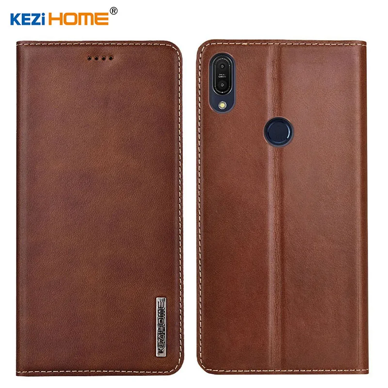 Чехол для Asus Zenfone Max Pro M1 ZB601KL KEZiHOME Роскошный чехол портмоне из натуральной кожи