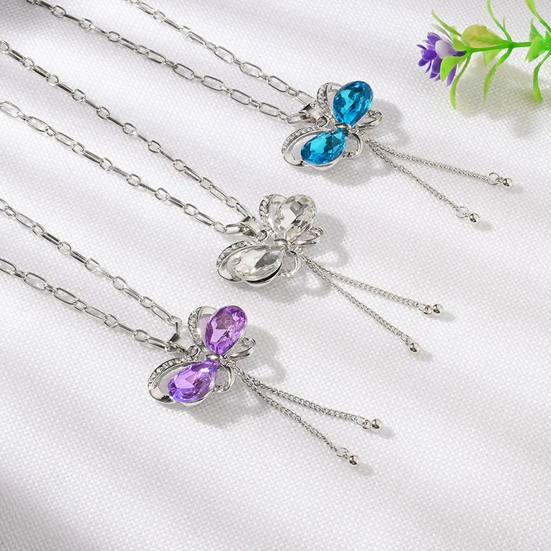 

Necklace Women Crystal Heart Tai Chi Crown Best Friends Forever Necklaces Pendants Friendship BFF Jewelry Collier