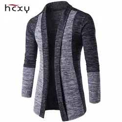 HCXY Новый Для мужчин модные свитера Кардиган Осень Повседневное Slim Fit пальто-кардиган шить мужской куртки