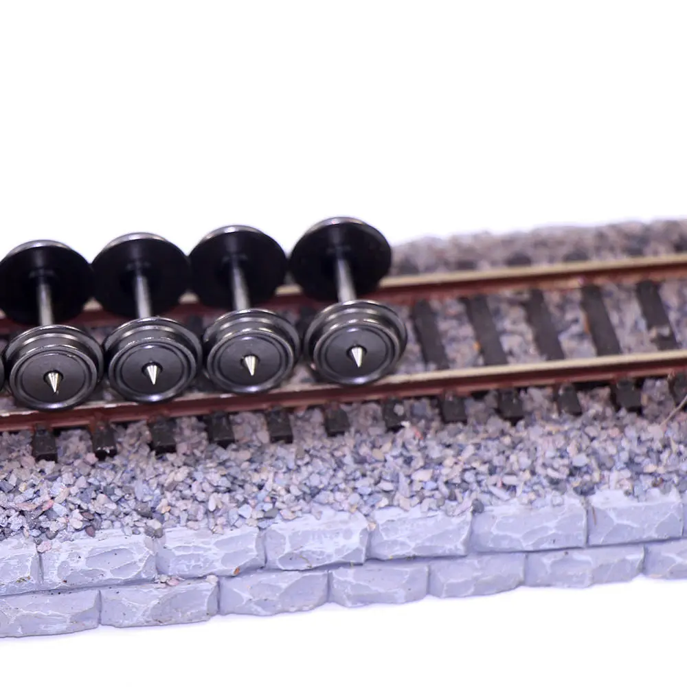 

12 PCS 1:87 36'' Metal Wheels for Model Train HO Scale DC wheel set New C8724