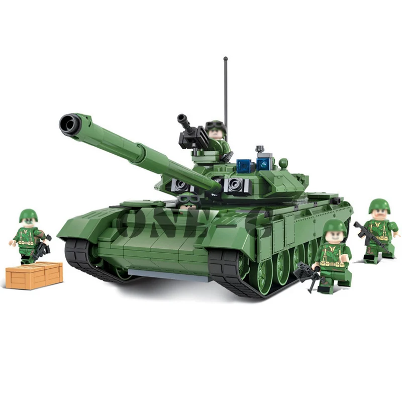 456pcs Military Army Tank T90A Building Blocks Bricks Toys Gift For Kids 