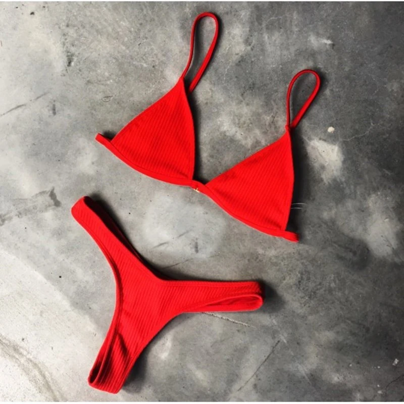 Urifens Biquinis Feminino 2019 бандажные однотонные купальники пляжные женские летние Mujer