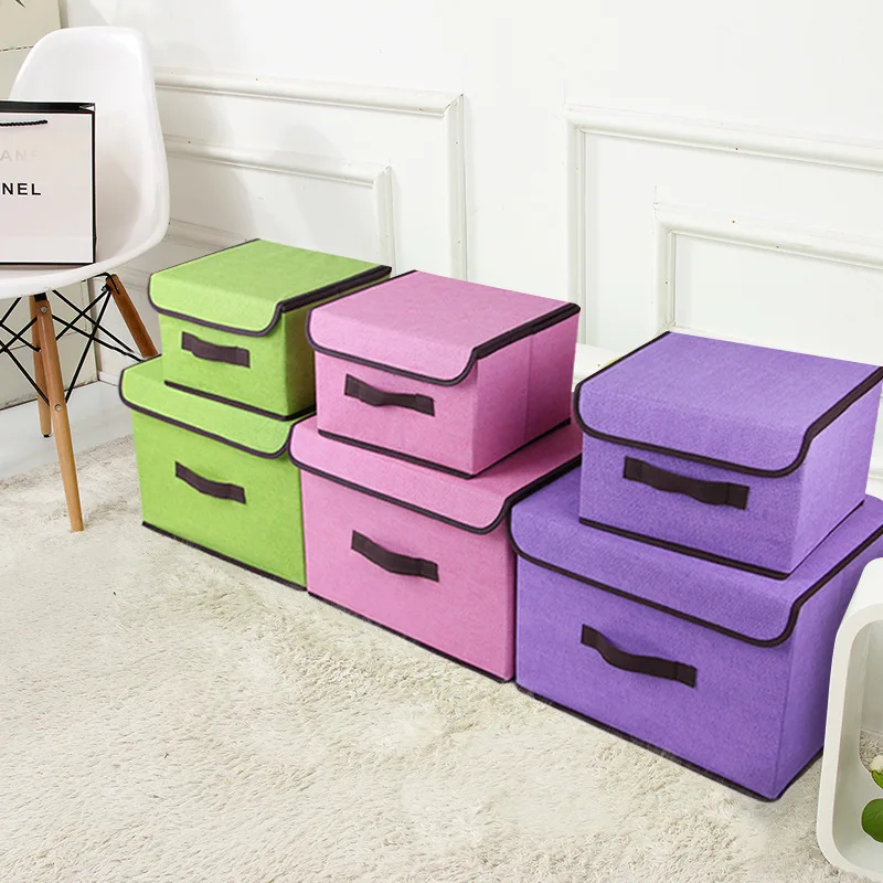 Non woven fabric Socks Underwear Storage Box Household Foldable