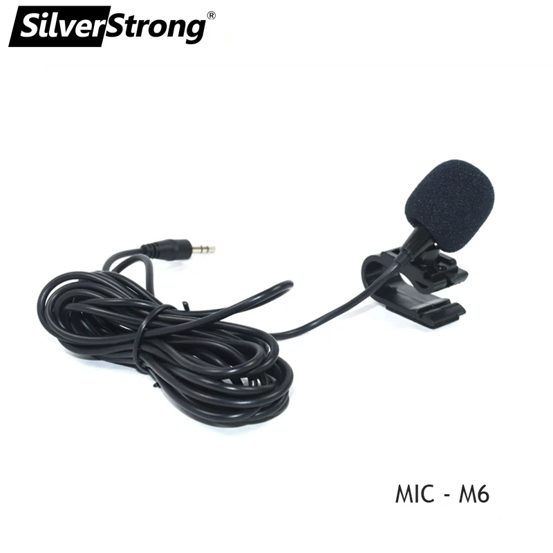 Silverstrong 1 шт. 50 Гц-20 кГц Профессиональный 3,5 мм внешний микрофон для автомобиля dvd-плеер микрофон для Bluetooth громкой связи вызов - изображение