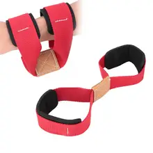 1 пара Противоскользящий подтягивающий ремень нейлоновый Противоскользящий на завязках с мягкой подушечкой для спортзала спортивные тренировочные аксессуары