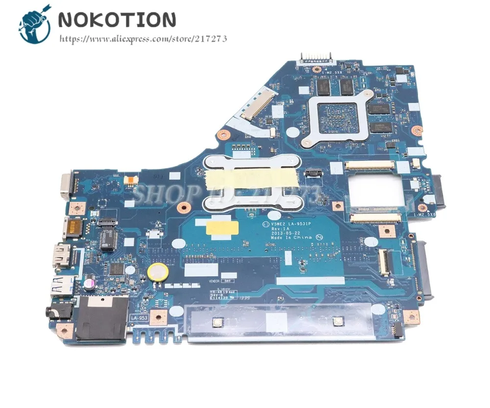 remarkable  NOKOTION For Acer aspire E1-572 E1-572G Laptop Motherboard I5-4200U CPU DDR3L HD8670M Video card V5