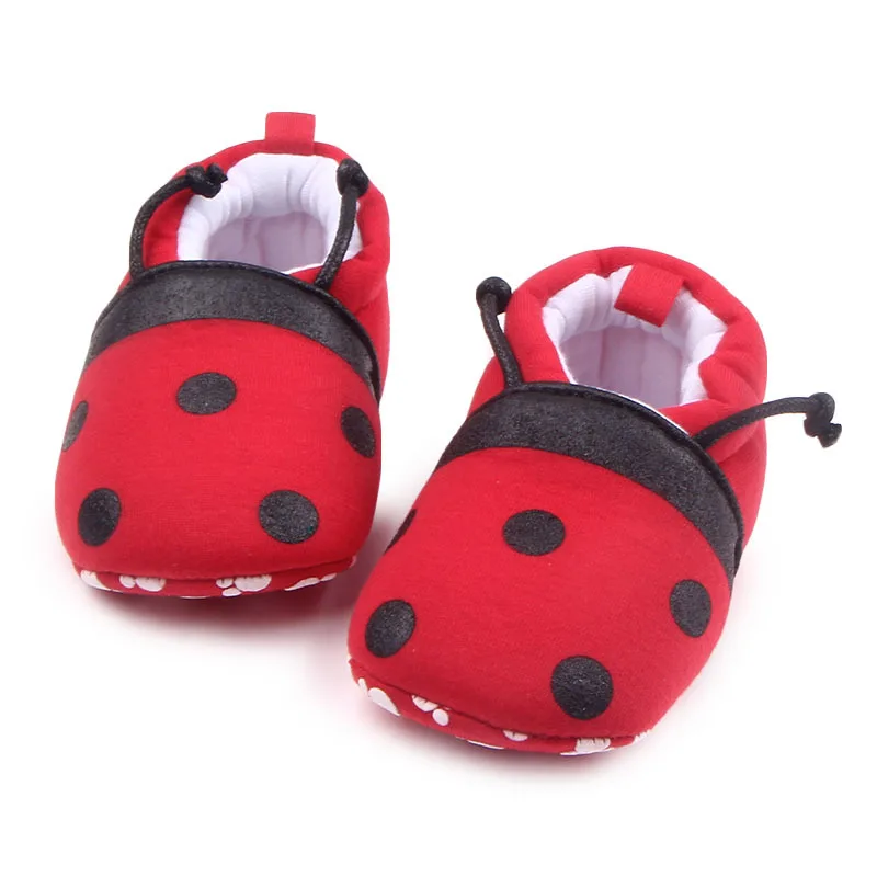 Новинка; детская хлопковая обувь с мягкой подошвой для маленьких мальчиков и девочек 1-18 месяцев; сезон осень-зима; нескользящая детская обувь; обувь с рисунком для малышей