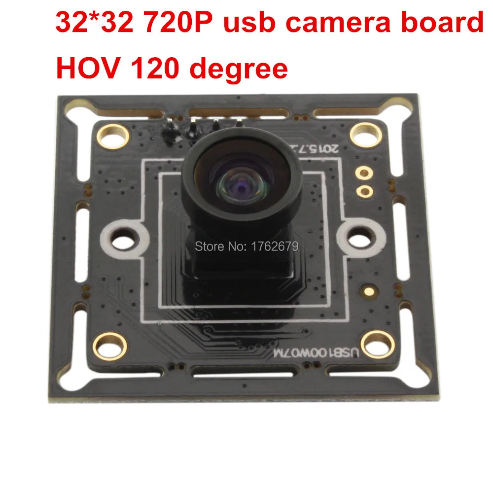 

Mini 32*32mm Surveillance Camera board 1.0 megapixel 1280X720 M7 120 degree lens CMOS OV9712 free driver USB Camera module