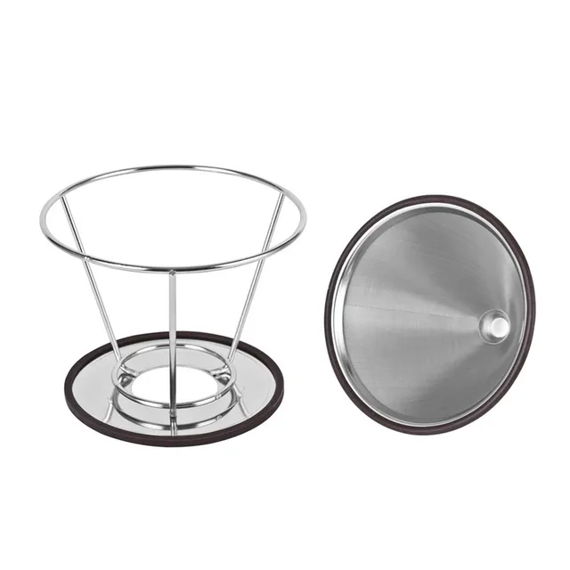 Best Offers Stainless Steel Coffee Filter Coffee Dripper Pour Over Coffee Maker Drip Reusable Coffee Filter