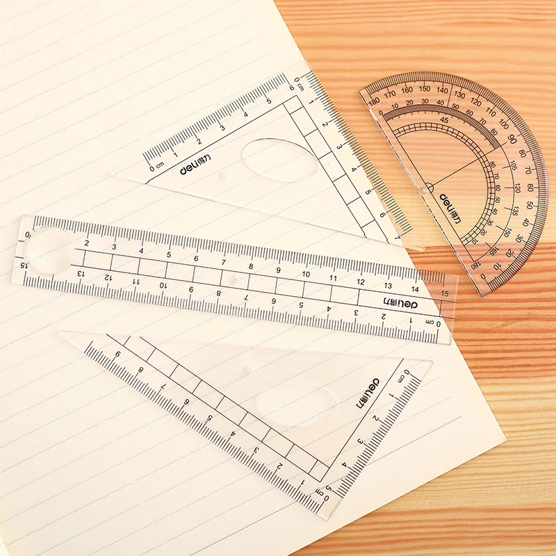 Stationery Ruler For Student Drawing Set math set Compass Rulers Student Stationery Geometry Set Drafting Ruler
