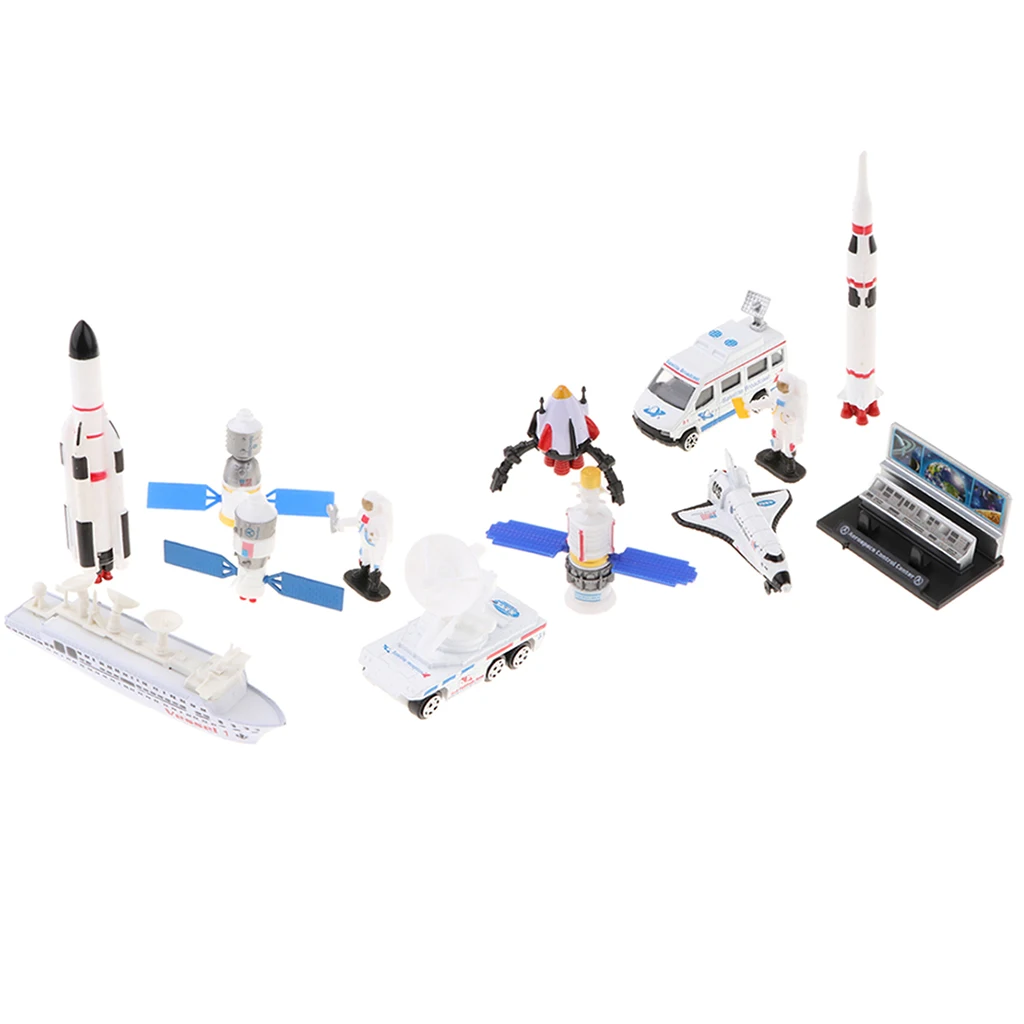 Mini Simulation Space Toys Airplane Rocket Car Model Set Space Shuttle