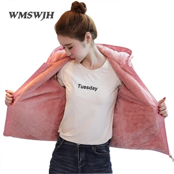 

Korean Fashion Parkas 2019 Winter Jacket Women Thick Velvet Warm Cotton Jackets Hooded Autumn Coat Tops Casual Short Outerwear