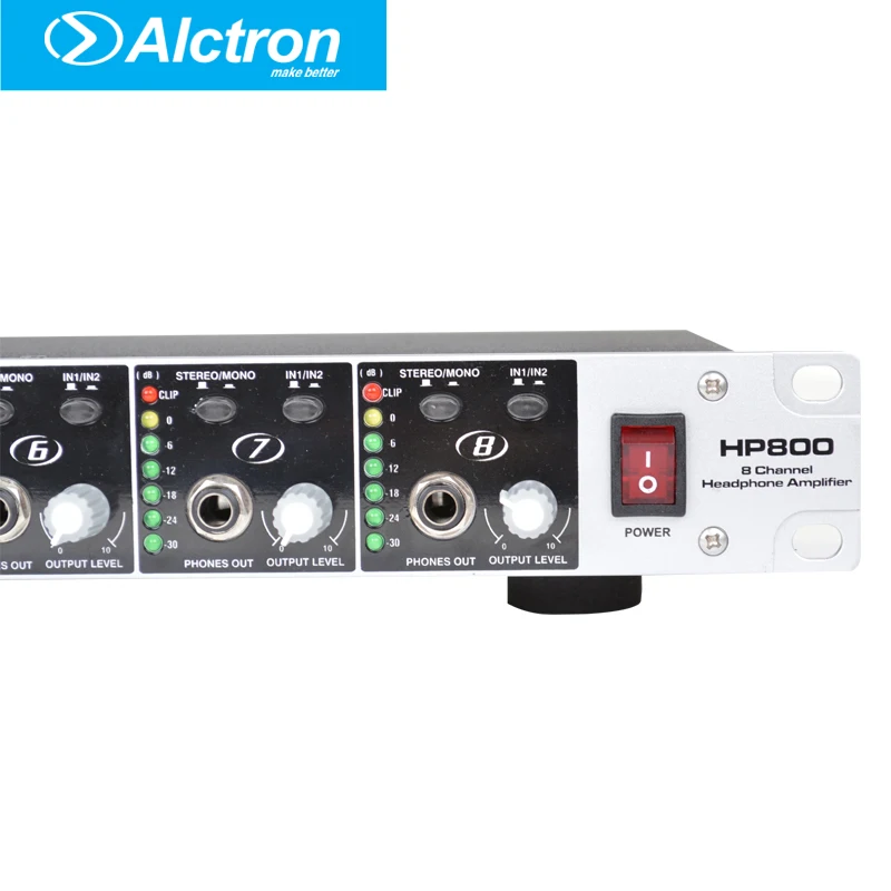 Alctron HP800 Professional 8 Channel multifunctional Headphone Preamplifier, Headphone Amplifier,Pro Headphone Amplifier Alctron HP800 Professional 8 Channel multifunctional Headphone Preamplifier, Headphone Amplifier,Pro Headphone Amplifier