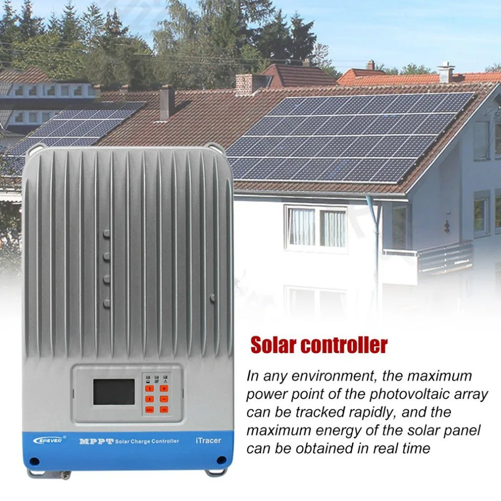 

Universal IT6415ND MPPT 60A Solar Charge Panel Controller Standard RS-232 RS-485 Ports Auto Work High Efficiency
