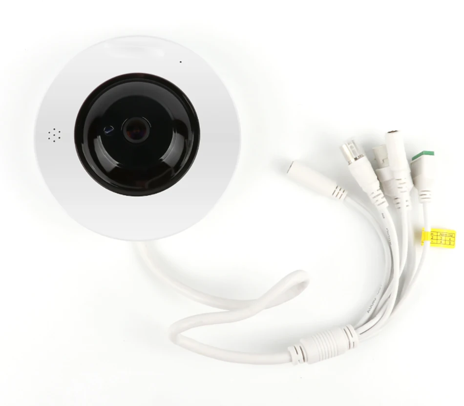 IP камера рыбий глаз Wifi 360 градусов Мини WiFi 4MP домашняя безопасности VR панорамная