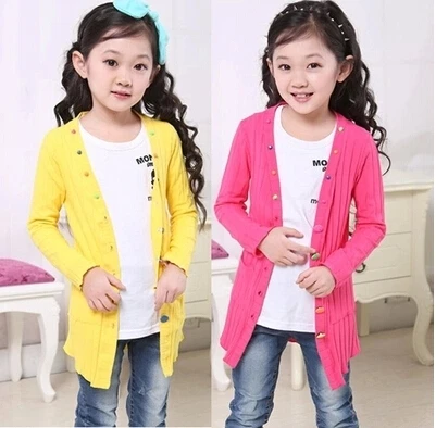 2018 spring children clothes baby long-sleeved long style thin girls cardigan sweaters for kids girls knitting sweater coat top 2018 spring children clothes baby long-sleeved long style thin girls cardigan sweaters for kids girls knitting sweater coat top