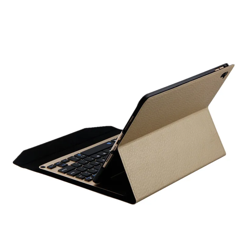 Роскошный чехол для iPad Pro 9 7 Air 1 2 Тонкий Смарт кожаный планшета + алюминиевая Bluetooth
