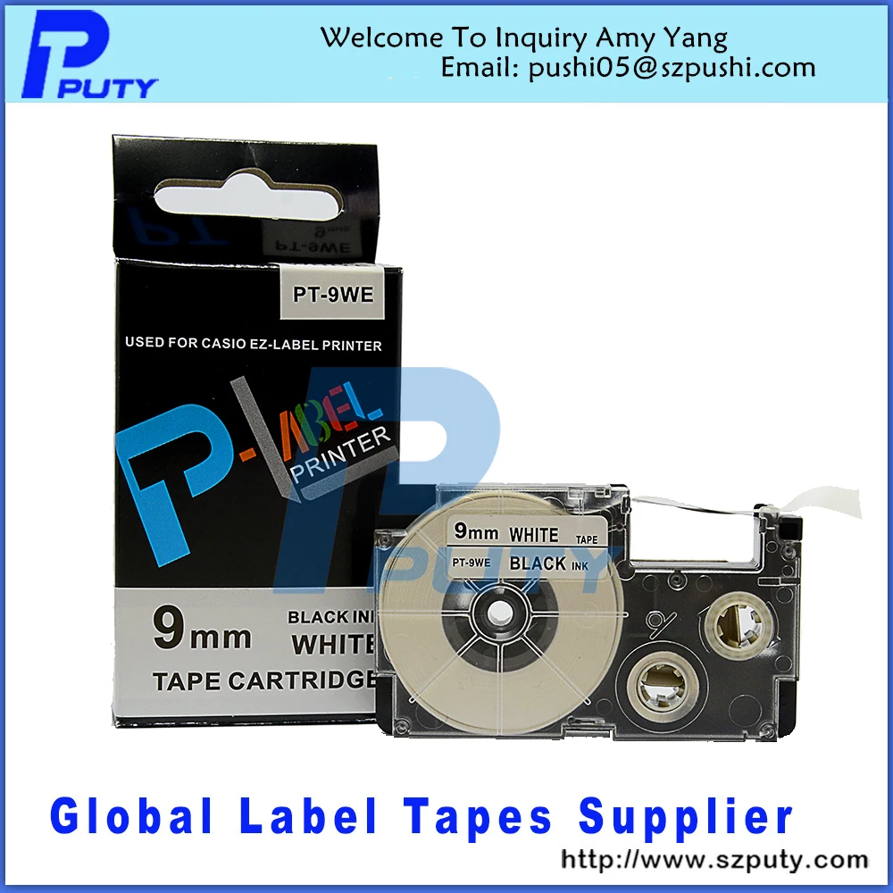 Compatible kl tape cartridge xr 9we label tapes for EZ label printers