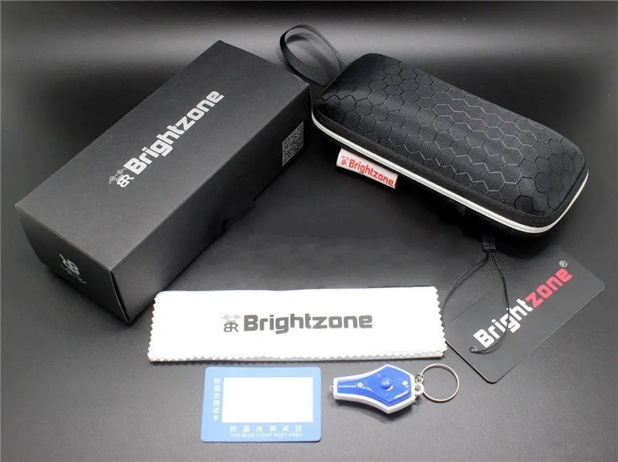 Brightzone, дизайн, сумка для очков, коробка для очков, солнцезащитные очки, Жесткий Чехол, Oculos Brillenetui Brillen, аксессуары - Цвет: Blue light Fullset