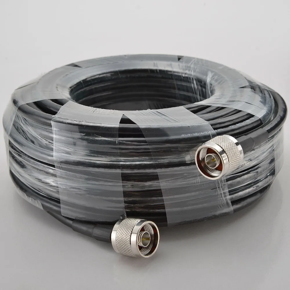 Оптовые продажи 5D кабель 15 метров 50 Ом высокое качество коаксиальный кабель N мужской для повторителя сигнала усилитель и антенны N соединение/
