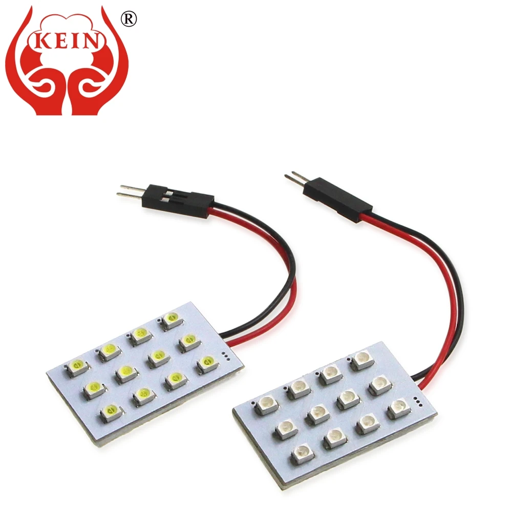 KEIN 10 шт. W5W светодиодный T10 T4W BA9S Festoon C3W C5W C10W лампа 3528 12SMD 12В Автомобильный купольный