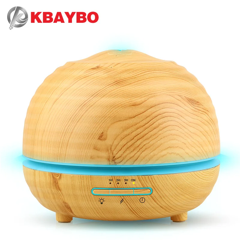 

300ml Air Humidifier Essential Oil Diffuser Aroma Lamp Aromatherapy Electric Aroma Diffuser Mist Maker for Home-Wood 300ml