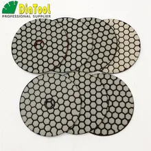 

DIATOOL 7pcs/set 4inches B Dry Diamond Polishing Pads DIA 100MM Resin Bond Diamond Flexible Diamond sanding disc