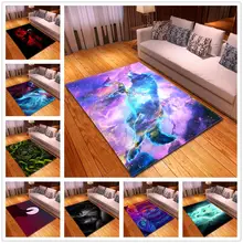 Звездное небо Мечта 3D дикие волки печати ковры для гостиной спальни коврики мягкие фланелевые Мальчики/девочка комната играть ползать коврик/ковер