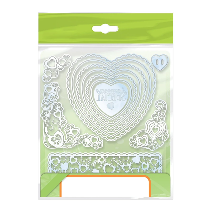 

Naifumodo Heart Floral Frame Metal Cutting Dies for Scrapbooking DIY Paper Cards Photo Decoration Embossing New Arrival 2019
