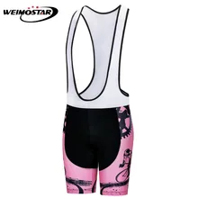 Weimostar женский велотрусы для велоспорта летние велотрусы для велоспорта Pro Bib pants с 3D гелевой подкладкой Famle Розовый Красный gear