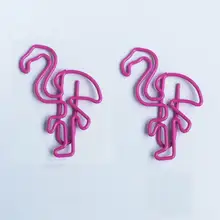 1000 шт./лот сладкий Фламинго закладки Бумага клип Школа канцелярских Эсколар Papelaria подарок канцелярские