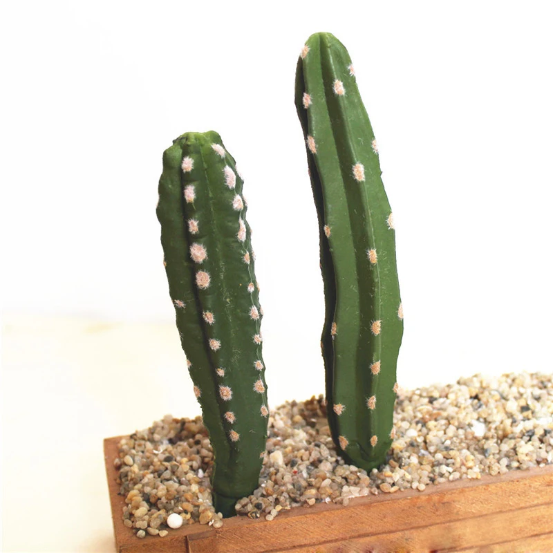 Realistic Artificial Cactus Succulent Ball Prickly Pears Fake Plants Plastic Craft Landscape For Garden Family Office Decoration