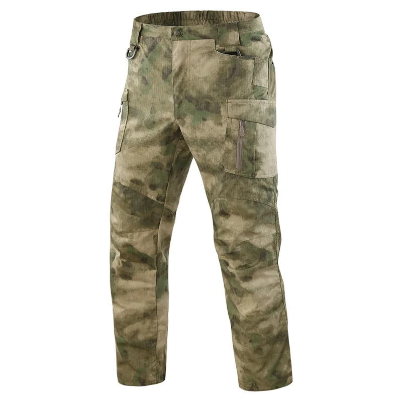 Брендовые тактические камуфляжные военные повседневные армейские брюки карго IX9 водоотталкивающие Ripstop мужские весенне-осенние длинные брюки S-5XL - Цвет: Ruins Green