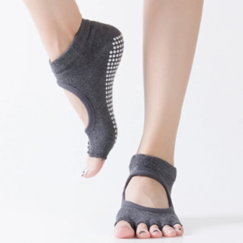 New Women Girls Soft Yoga Non-Slip Sock Ankle Gripper Sport Ballet Pilates Socks