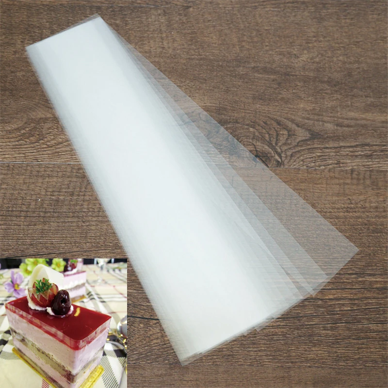 200pcs Membrane Baking Surrounding Edge Tape DIY Dessert Food Package Mousse Cake Bakery