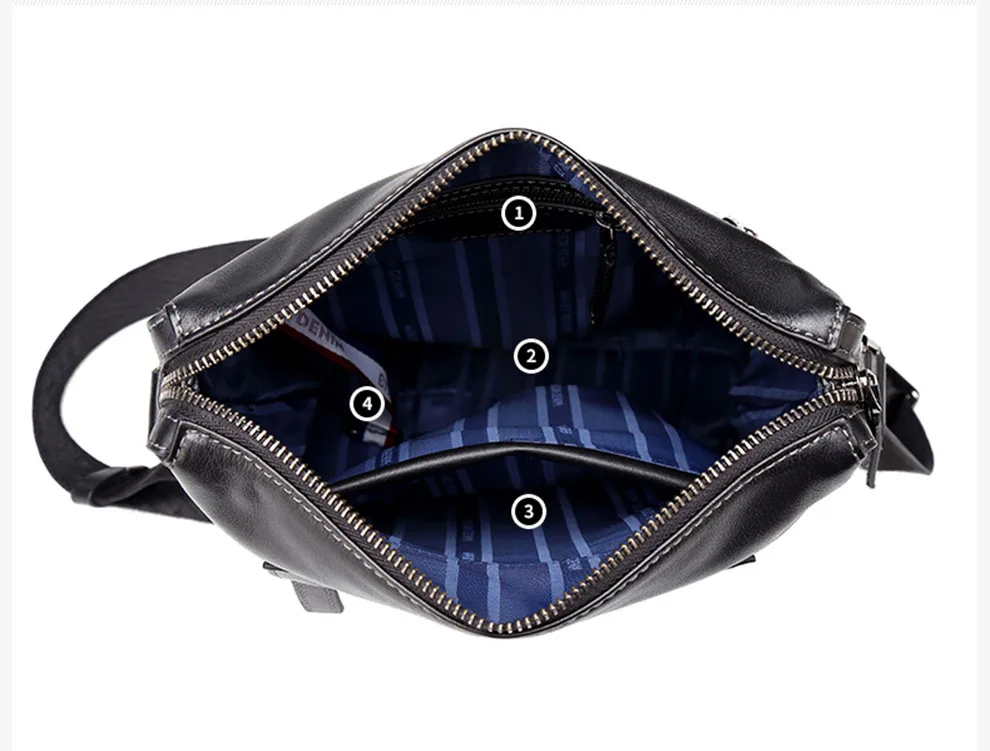 BISON DENIM модная Роскошная брендовая мужская сумка из натуральной кожи на одно плечо через плечо мужская сумка-мессенджер