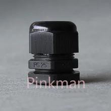 100 шт. Метрическая Системы черный M12 нейлоновые кабельные сальники