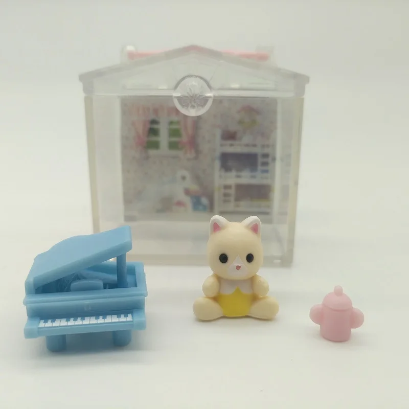 5 Set Lot Gashapon Mini Rubber Family Bear Rabbit Cat Piano Train Figures Anime Cartoon Figures Toys Child Toys Gift Dolls Aliexpress 5 set lot gashapon mini rubber family