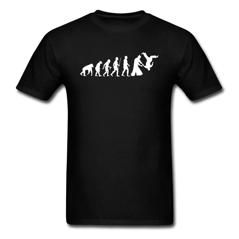 Aikido Evolution Tshirt Printed T Shirt for Men 100% Cotton Summer/Autumn Tops Tees Oversize Mens T-Shirt Popular Streetwear |