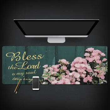 

300 * 780 * 3mm Plant Department Super Big Waterproof Plant Mousepad Office Use Anti Slip Large Size Thinken Rubber Gamepads