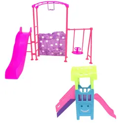 2 комплекта забавные мини пластиковые игрушки для детских площадок набор Кукольный дом аксессуары для детей девочек Подарки на день