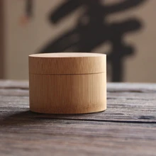 Натуральная бамбуковая ложечка канистра Экологичная пудра зеленая чайница грудь чайная емкость чай Матча инструменты аксессуары оптом