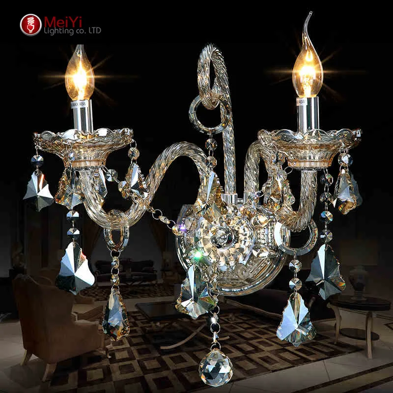 

2018 Special Offer Newfree shipping Bedroom wall lamp modern single-head bedside lamp k9 crystal wall mounted light