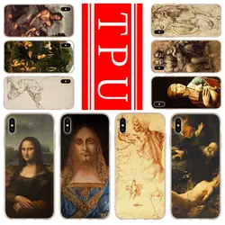 Модный телефон для iPhone 6 S 6 7 8 Plus 4 4s 5 5S SE чехол для iPhone XR 10 X XS Max чехол Италия leonardo da vinci art