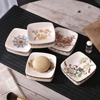 

Creative Ceramic Handmade Soap Jewelry Boxes Organizer And Home Living Room Bathroom Non-Slip Soap Comfortable Storage Box Frame