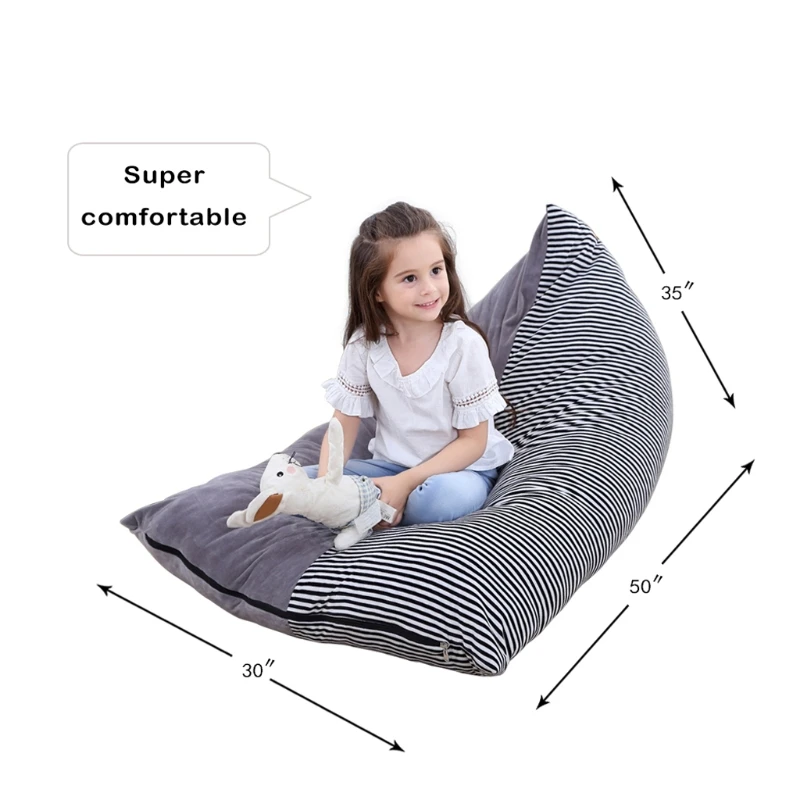 1 Pc Stuffed Animal Storage Bean Bag Chair Baby Kid Toy Sofa Clothes Organizer For Baby chirden High Quality 1 Pc Stuffed Animal Storage Bean Bag Chair Baby Kid Toy Sofa Clothes Organizer For Baby chirden High Quality