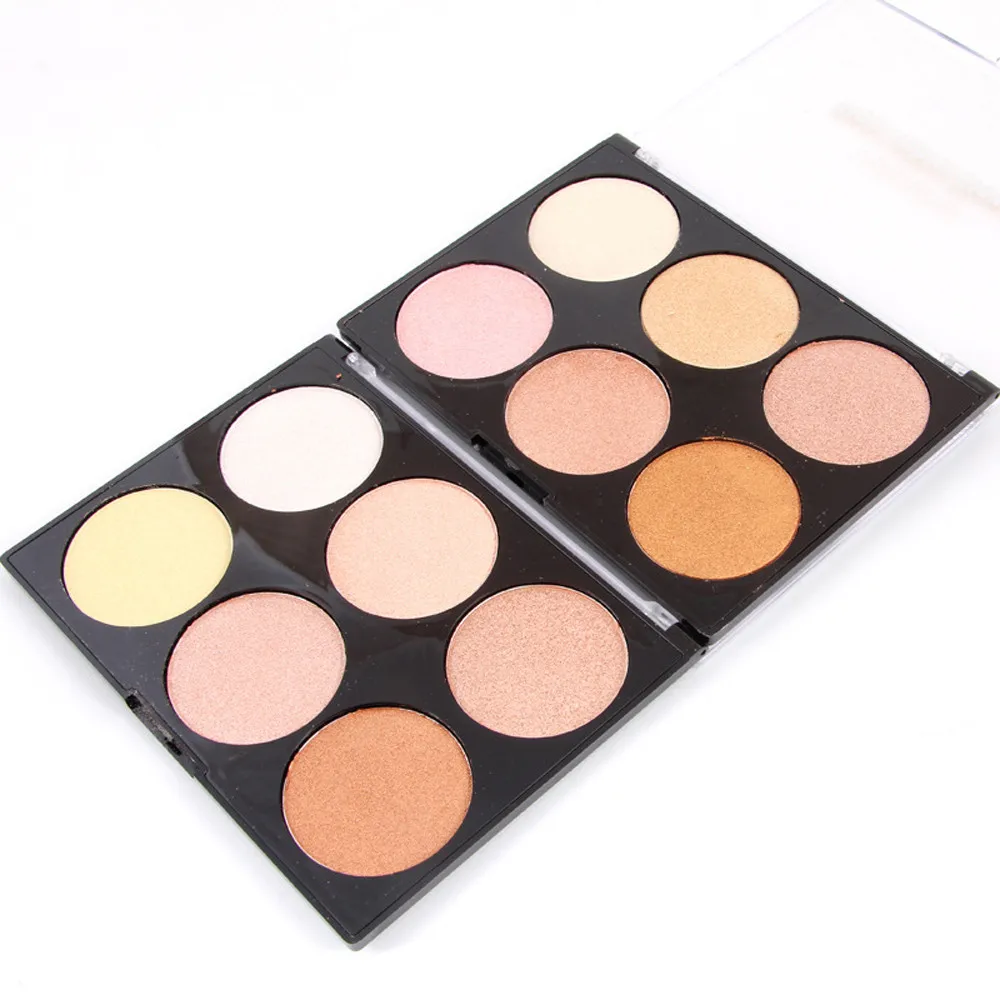 

MISS ROSE Professional New Makeup Face Powder 6 Colors Bronzer Highlighter Powder Palette 0516